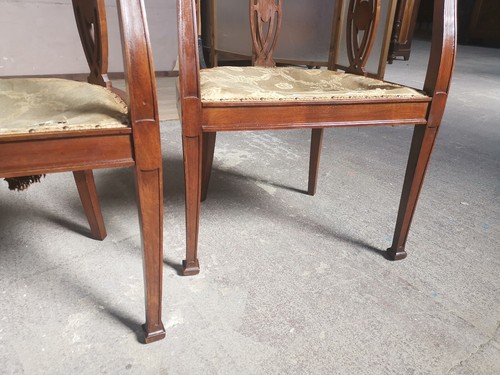 Paar Kleiner Sessel IN Walnuss Originale Old-Time 900 'Von der Wiederherstellung - Picture 14 of 24