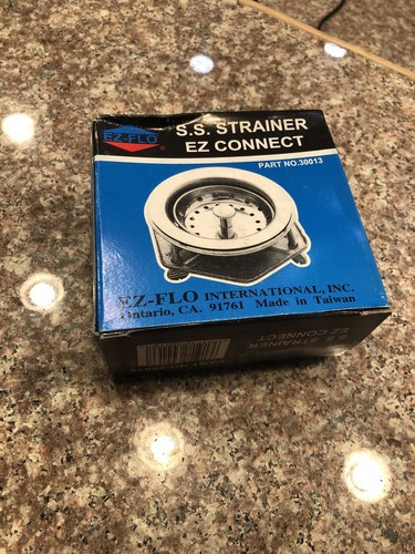 EZ-FLO Edelstahl Schnellkupplung Spülbeckensieb mit Druckguss Gleitgelenkmutter - Bild 1 von 5