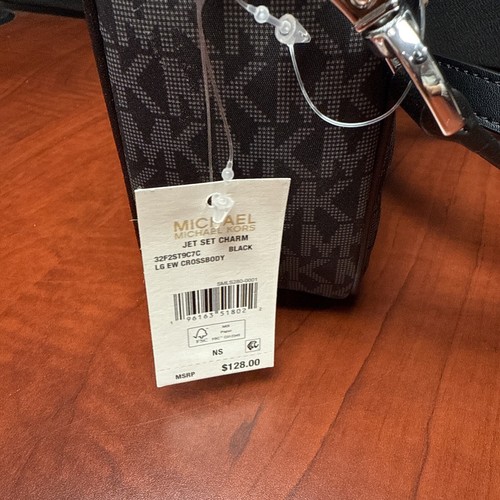 Borsa a tracolla grande East West con ciondolo logo firmato Michael Kors Jet Set - Foto 4 di 6