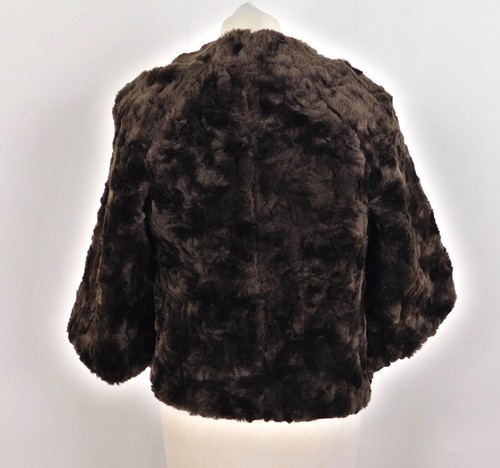 Braune Kunstfelljacke von Monsoon Größe 10 - Bild 3 von 7