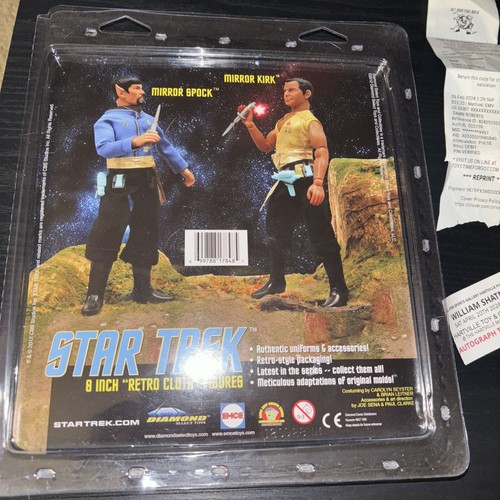 Diamond Retro Mirror Kirk-William Shatner Autographed-Authentic-*Met Him Myself* - Picture 9 of 14