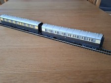 2x Hornby R456 GWR Composite Coach 6024 Chocolate & Cream OO Gauge Carriage