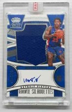 2023-24 Crown Royale Marcus Sasser Rookie Silhouettes Jersey Auto RC #75/125