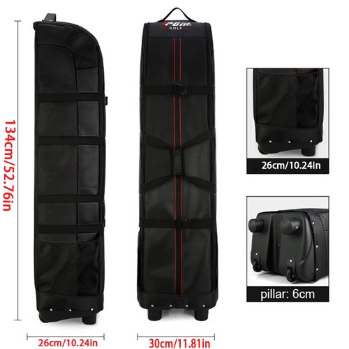 Golf Travel Bag Aviation Bag with Wheels Lightweight Large Capacity Storage Bag - Picture 2 of 11