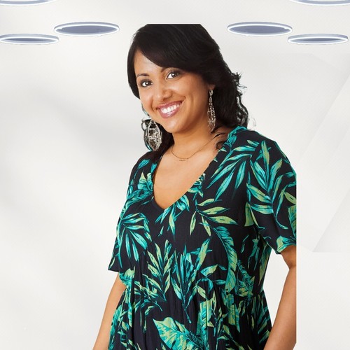 Ex Roman Women's Plus Size Tiered Frill Midi Dress in Green (Defect) - Picture 2 of 3