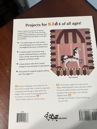 Quilt It For Kids 11 Quilting Projects 2000 Pam Bono Crafts Sports Animals Book - Picture 10 of 16