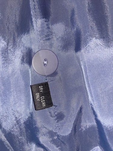 NWT Linda Allard Ellen Tracy Long Jacket Slate Blue Women's 14 - Picture 10 of 12