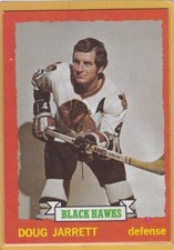 1973-74 TOPPS HOCKEY DOUG JARRETT #76 BLACK HAWKS EXMT *A12867