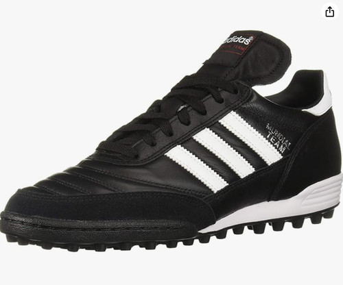 Adidas Mundial Team Black White Turf Soccer Cleat Shoes Men' Size 9.5
