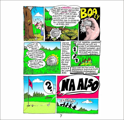 Tiger Woods alias Taiga Wuzzz Golfcomic Golf Geschenke  Golfgeschenke   Signiert - Bild 4 von 5