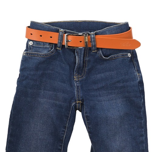 Falari Kids Leather Belts for Boys 1" Trim to Fit - One Piece Leather Cutting - Picture 32 of 53