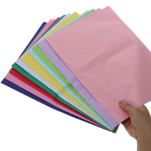 100 Pcs Handmade Thin Paper Decorative Craft Florist Bouquet Wraps - Picture 4 of 12