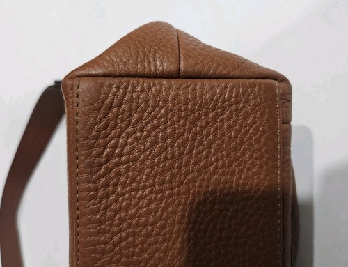 Vintage Fossil Classic Brown Pebbled Leather Shoulder Handbag #75082 - Bild 20 von 23