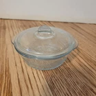 Vintage Anchor Hocking Fire King Philbe Sapphire Blue Small Dish With Lid