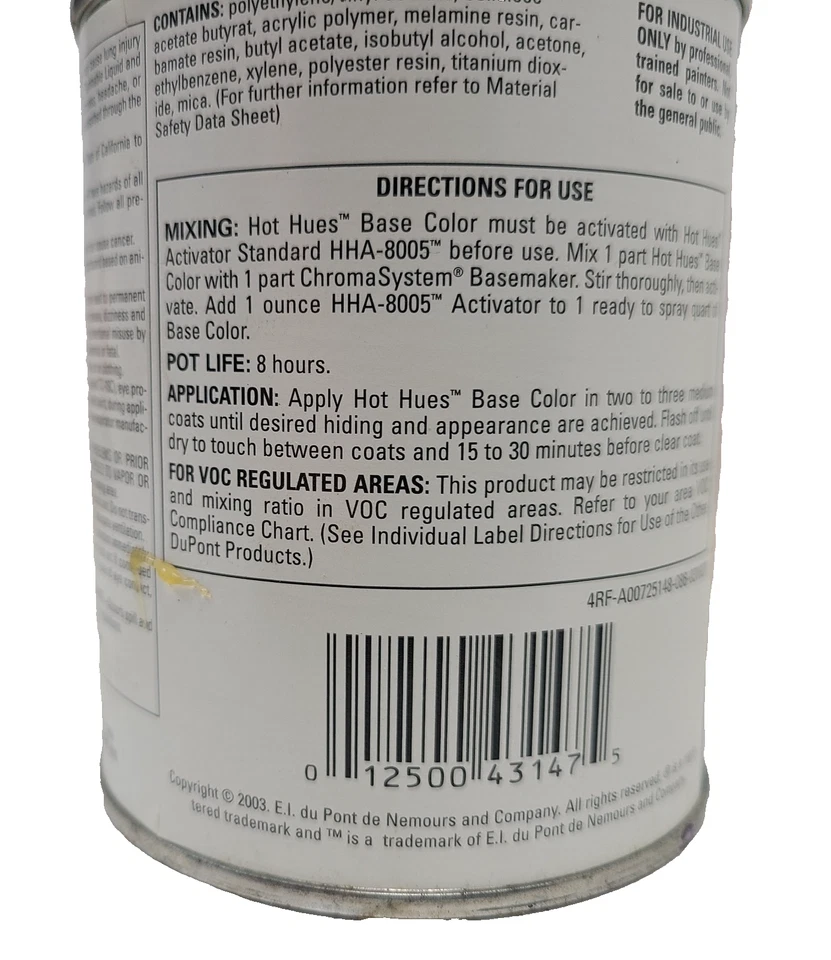 Increíble aerógrafo Dupont de uva para pintura personalizada Pint Hot Tones Foto 2 de 2