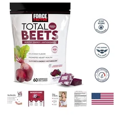 Total Beets Chews - Antioxidant Energy Boost, Acai Flavor - 60 Count