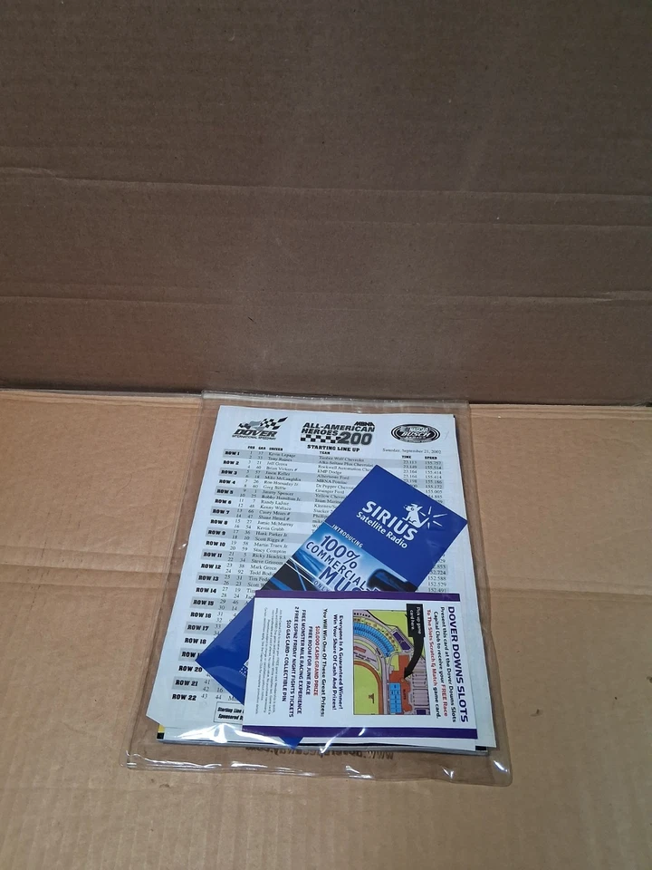 Vintage 2002 MBNA All American Heroes 400 Dover International Speedway Bundle - Image 3 of 3