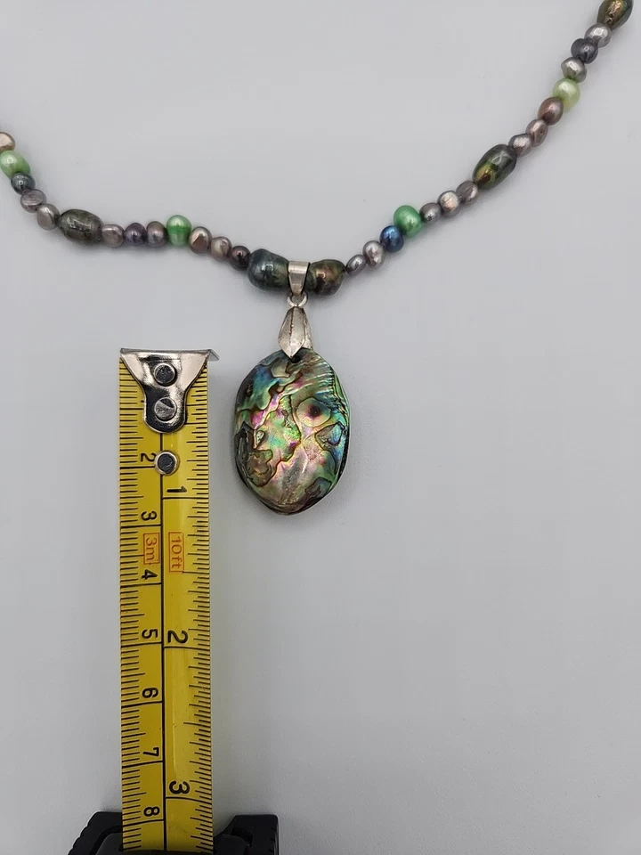 Ожерелье с абалоном и пресноводным жемчугом - Изображение 4 из 4