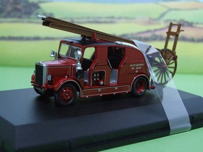 Oxford Canterbury Leyland Cub FK7 Feuerwehrauto Maßstab 1:76