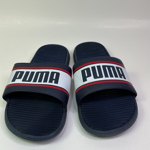 PUMA COOL CAT Mens Retro Slides Navy Size 11 - Picture 3 of 8
