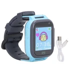 (Blue) Kids Smart Watch Video Call Camera Alarm Flashlight Touchscreen Smaro