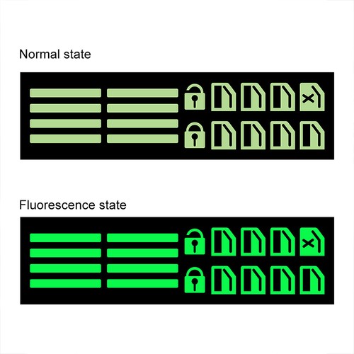 Car Window Button Luminous Sticker Lifter Switch Night Decals Auto Accessories * - Photo 5/13