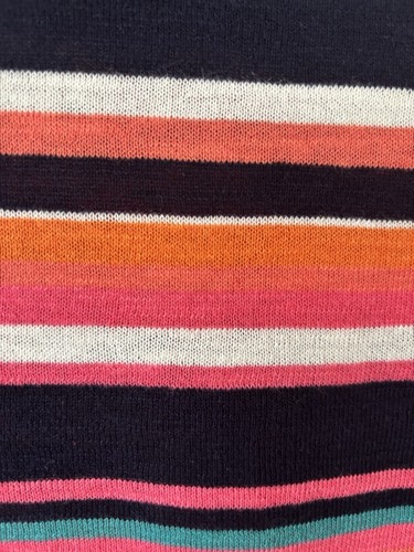 Monsoon Ladies Cotton/ Linen Blend Multicoloured Striped Jumper Size Medium NWT - Picture 5 of 14