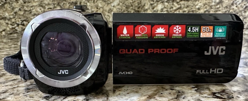 JVC  GZ-R10BU HD Memory Camcorder W/ Charging Cable Instructions 32 GB Memory Ca - Image 2 of 4