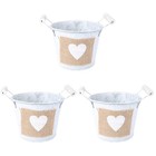 3 pcs Flower Pot Floor Indoor Planters Storage Organizer Basket Home Decor