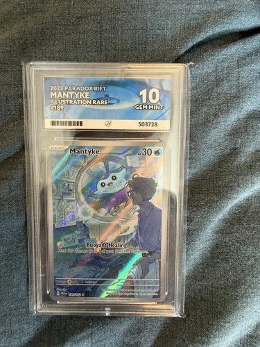 Mantyke 189/182 - Illustration Rare - ACE 10 - Paradox Rift - Pokemon TCG