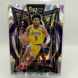 2024-25 Select Concourse #90 Silver Tectonic Prizm Bronny James Jr RC Hanger SP