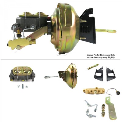 1973-87 Chevy Truck FW Mount Power 11'' Single Brake Booster Kit LS 5.3 Disc/Drum
