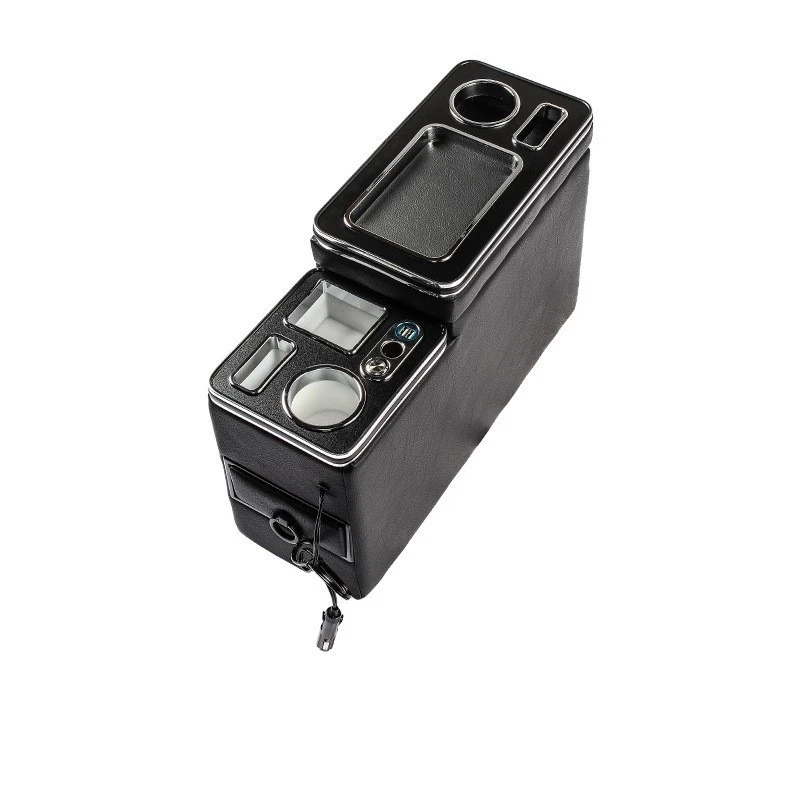 el compartimento reposabrazos y caja de almacenamiento central USB para Toyota Land Foto 2 de 4