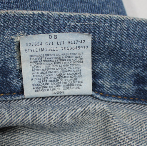 Vintage LEVI’S 75506 Mid Blue Denim Type 3 Trucker Jacket Size Medium-40 Canada - Picture 13 of 19