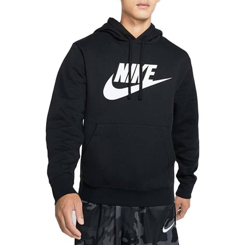 NIKE Felpa con Cappuccio Uomo BV2973 Abbigliamento Sportivo Club Pile Grafica Pullover Felpe S-XL - Foto 3 di 21