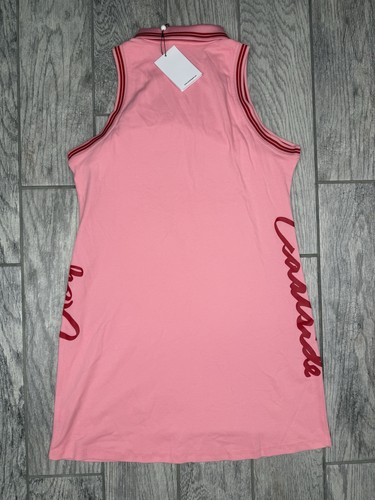 Vestido de Golf Eastside Piqué Polo Talla L Detalles Sin Mangas Dianthis Rosa Logo Nuevo con Etiquetas - Imagen 9 de 11