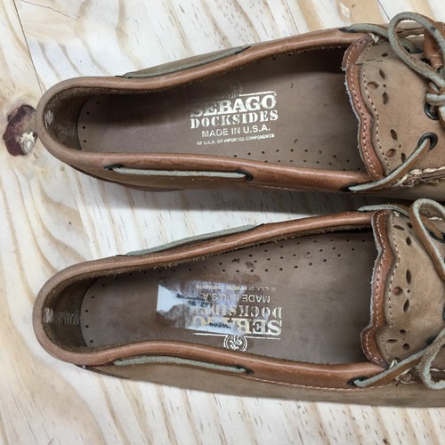 Sebago Shoes Womens 10.5 N Docksides Casual Slip On Boat Flats Brown Leather - Picture 12 of 21
