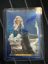 2024 Skybox Marvel Masterpieces '92 Platinum Black Cat #5 Blue Traxx