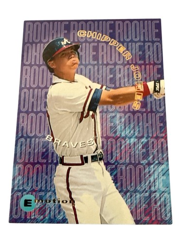 1995 Fleer/Skybox Emotion Rookies Chipper Jones RC - Excellence Condition - Picture 1 of 3