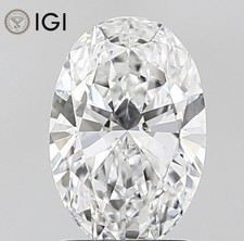 IGI Certified Lab Grown CVD Diamond OVAL Cut 4.6 Ct E Color VVS2 Clarity Stone
