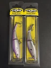 Lot of Two (2) Storm Kickin' Stick 12, 5", 2/3oz, Chartreuse Purple