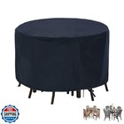 POMER Round Patio Furniture Covers, 62inch Waterproof Outdoor Furniture Set C
