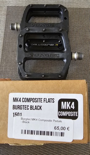 Burgtec MK4 Composite Flat Pedale schwarz