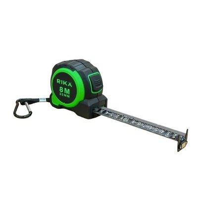 RIKA Tape Measure 8m/26ft XTRA WIDE 32mm Blade Robust Fatboy PRO Imperial/Metric