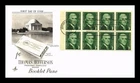 Dr Jim Stamps 1c Thomas Jefferson Booklet Pane ArtCraft Cachet First Day Cover