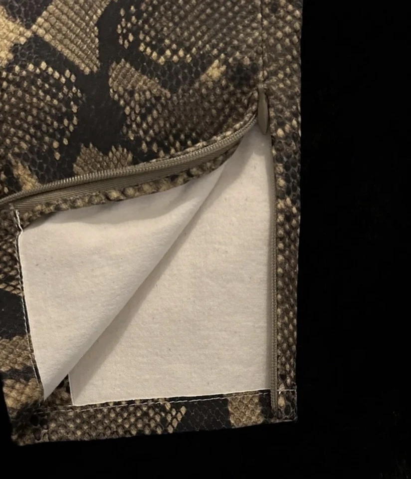 NUEVO CON ETIQUETAS $2490 Ralph Lauren Colección Pitón Cordero Cuero Leggings Estirados Talla 4 Foto 4 de 4