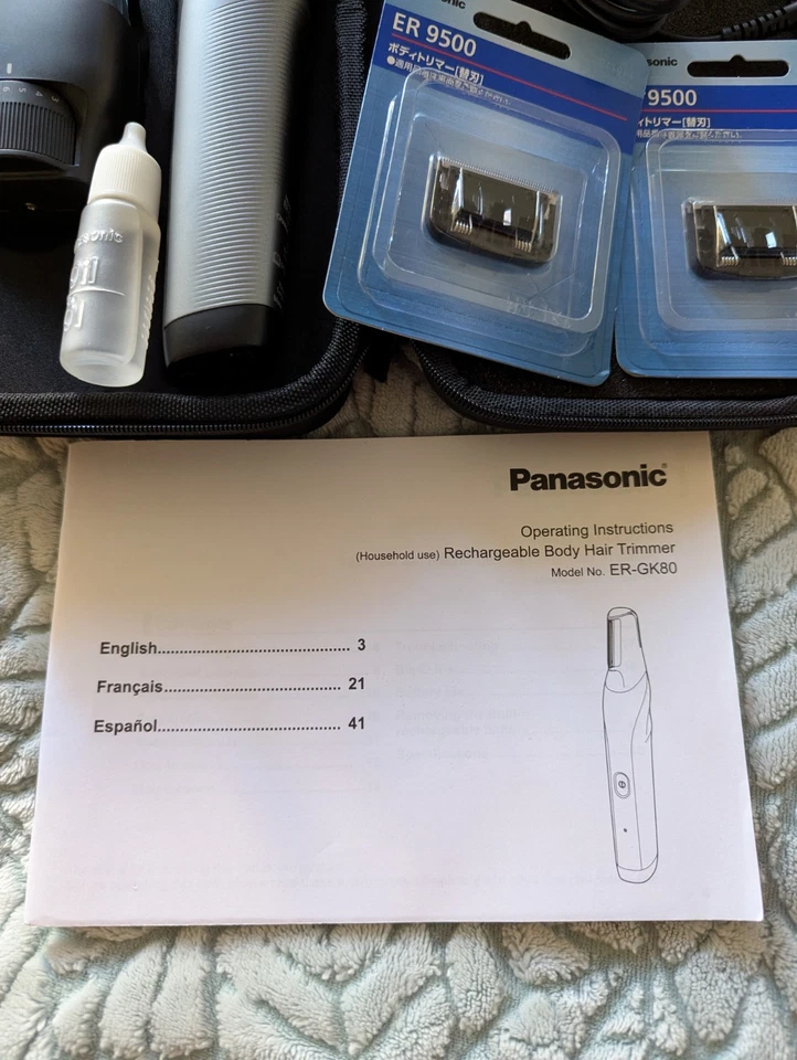 Panasonic ER-GK80 Unisex Wet/ Dry Cordless Body Groomer & Rechargeable Trimmer - Image 4 of 4