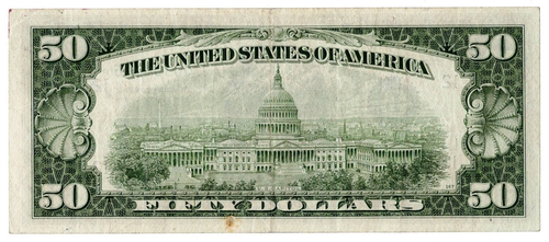 ****STAR****1950-B $50.00 FEDERAL RESERVE NOTE***VF****STAR**** - Picture 2 of 2