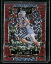 2022 Panini Select Draft Picks #3 Sam Howell Red Lazer Prizm