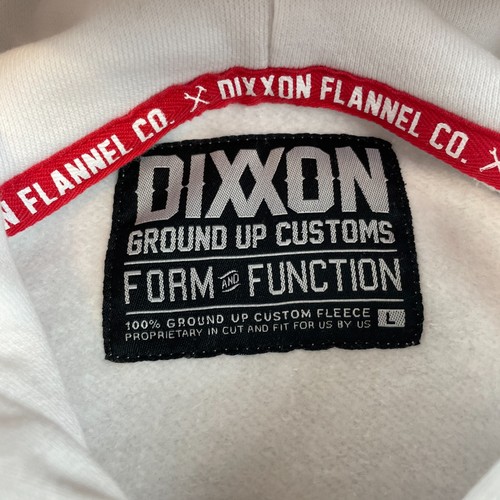 Sudadera con Capucha Dixxon Para Hombres Talla L Rojo Cresta Caja Pullover Blanca - Imagen 6 de 13